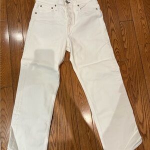 rag & bone Men's White Straight Jeans